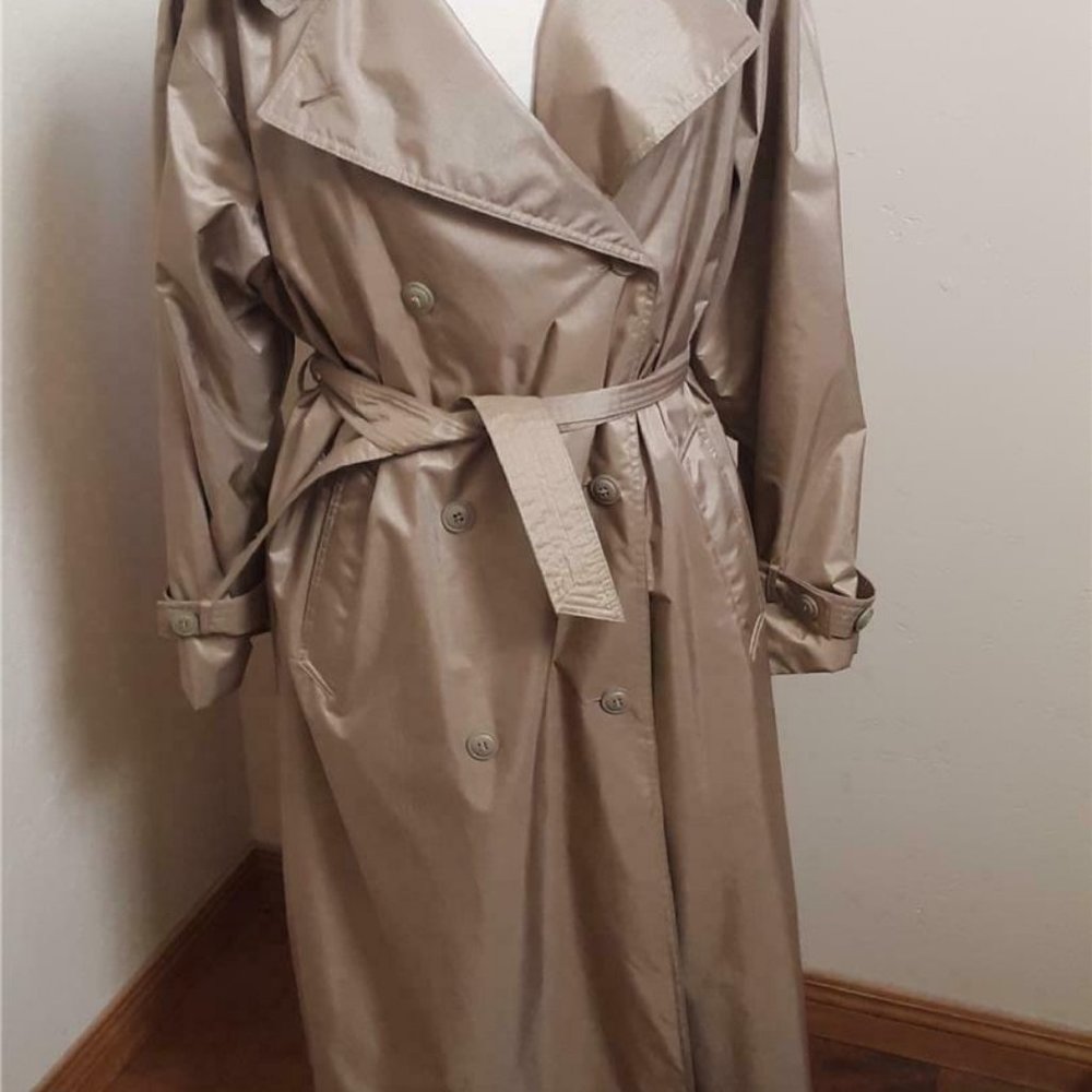 London Fog Towne Womens Full Length Trench Coat